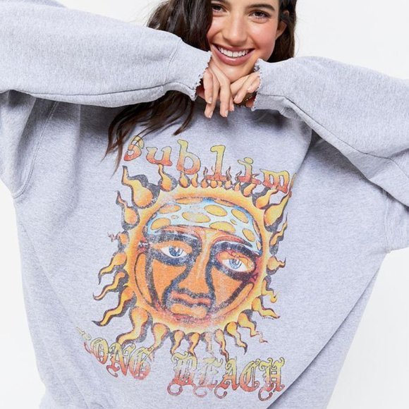 Urban Outfitters Sweaters - Sublime Sun Oversized Crew Neck Sweatshirt S/M